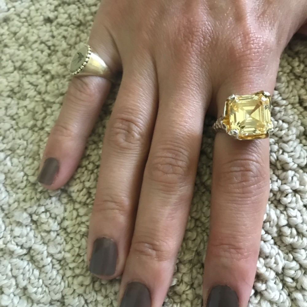 Citrine Silver Ring - image 4